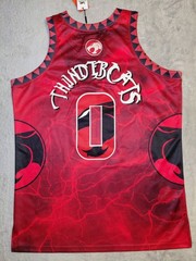 Thundercats Basketball Jersey Mens XL Red Cartoon Network Headgear Classics 1985