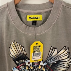 NWT Market Dunking Eagle Graphic Print Cotton Brown T-shirt Men’ Graphic T-Shirt