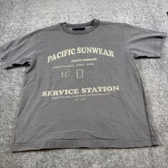 Pacific Sunwear Service Station PacSun heavyweight t-shirt mens M Blue