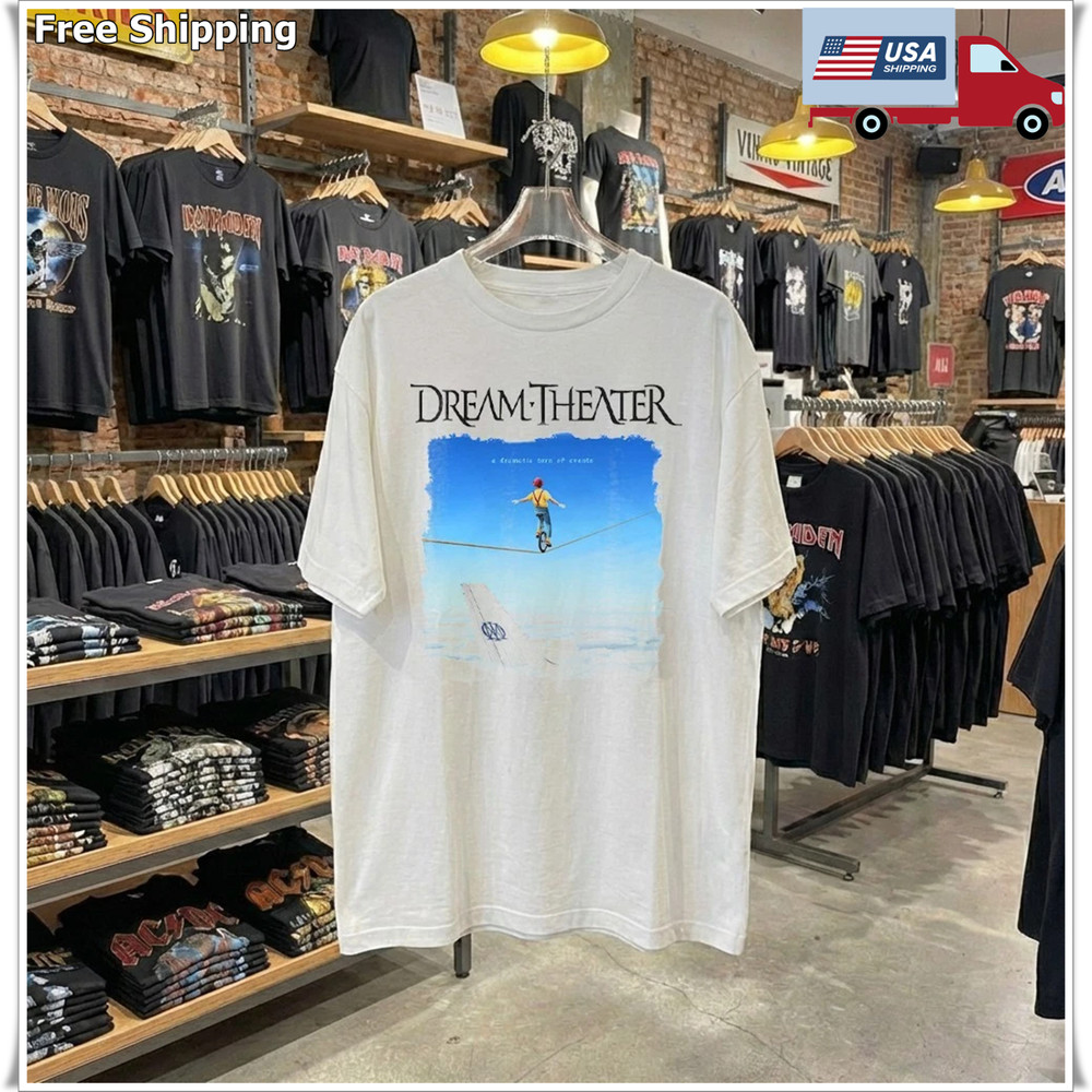 Dream Theater A Dramatic Turn of Events Album Unisex White T-shirt, Size S-5XL