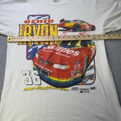 Vintage 90s Ernie Irvan NASCAR Skittles #36 Racing T-Shirt Tultex M