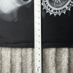 IV Letter Word Black Short Sleeve T-shirt AOP Adult L Cotton