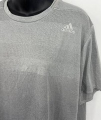 Adidas Mens Grey Tee Shirt Climate Control Size XL Extra Large Short Sleeve New