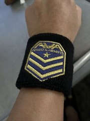 2 Vintage Angels and Airwaves Wristbands Sweat Bands.