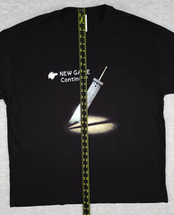 Final Fantasy VII New Game Continue Shirt Adult XL Black ~ Buster Sword