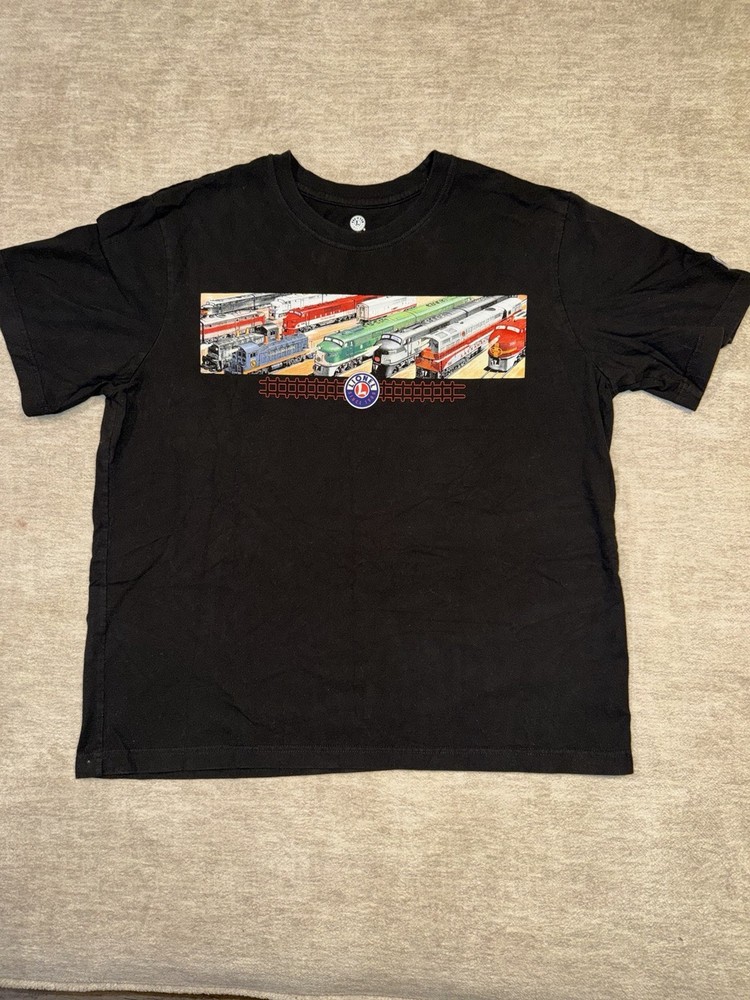 Lionel Trains T Shirt Black Men’s XL Graphic