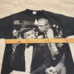Vintage Muhammad Ali Malcolm X Shirt Shirt Sleeve Size Medium Photo Graphic