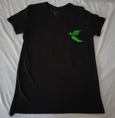 VTG KORN ALBUM ART SIZE L LARGE BLACK NEON GREEN SHIRT NUMETAL T-SHIRT