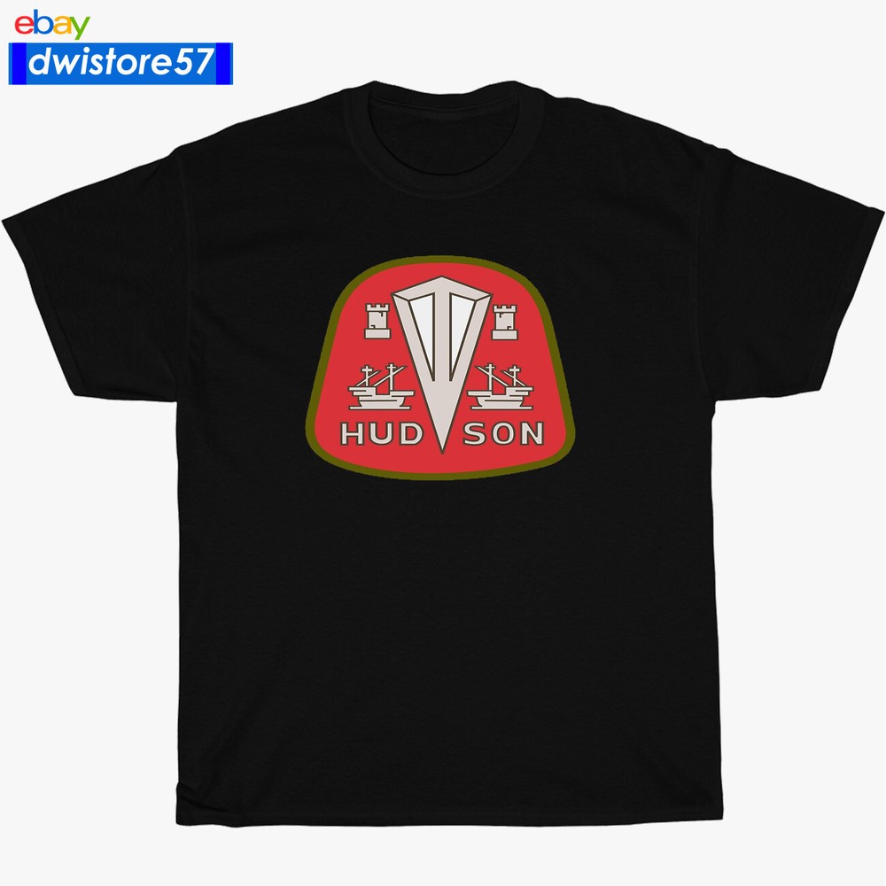 New Shirt Hudson Classic Car Logo Black/Navy/White/Grey T-Shirt S-5XL
