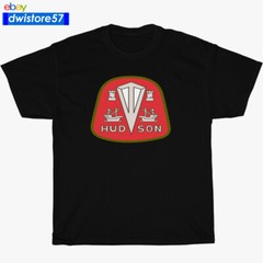 New Shirt Hudson Classic Car Logo Black/Navy/White/Grey T-Shirt S-5XL