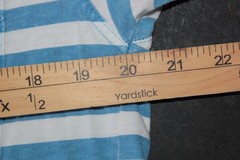 OG Vintage GAP Blue Striped Oversized Pocket T-Shirt Mens XS