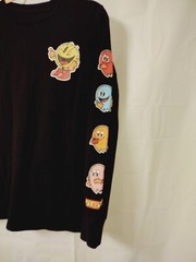 Pac-Man Black Long Sleeve Adult T Shirt Size Small Men’s Women’s? C-Life Group