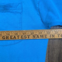 BVD Distressed Vintage Gradient Sun Faded Distressed Selvedge Pocket Shirt Large