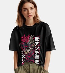 Black Clover Shirt Asta Tshirt Yuno T-Shirt Noelle Top Yami Luck Anime Demon Tee