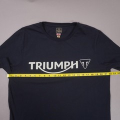 Triumph Motorcycles Official Merch Logo T Shirt Mens XL Black Cotton / Flaw