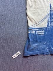Vintage 90s London Monarchs WLAF Hanes Beefy-T Shirt Size XL Tower Bridge Single