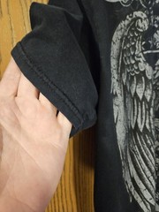 OP Ocean Pacific Y2K Graphic Tee Shirt Black Affliction Style Wings Eagle M