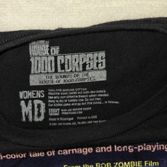 Fright Rags House Of 1000 Corpses Rob Zombie Womens Black T Shirt Size M