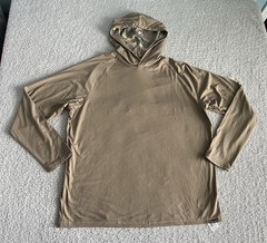 Habit Hooded Shirt Men’s Large Brown Hooded Performance Wicking Stretch Bamboo