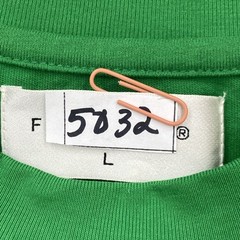 First Row Shirt Mens Green Lg spring break Double sided Streetwear Y2K Varsity