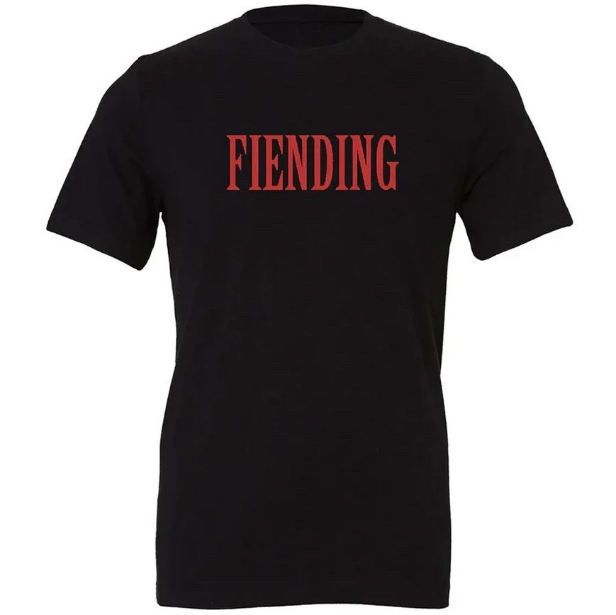 FIEND BMX FIENDING T-SHIRT BLACK ODYSSEY CULT FIT LEWIS MILLS