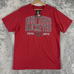 Ohio State Buckeyes T-Shirt Men’s Large Red Colosseum Short Sleeve NEW!