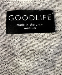 GoodLife Men’s Medium Grey Tri-Blend Scoop Neck Curve Hem USA Made Tank Top