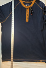 Legendary Whitetails Men Recluse Raglan Henley Shirt XL Navy Blue Browm NWT