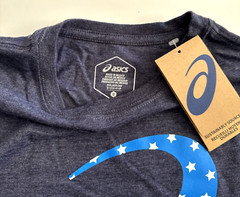 ASICS Men’s Short Sleeve Tee T-Shirt Size Small American Flag New