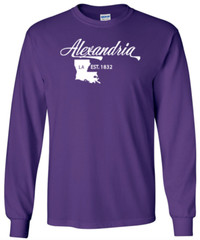 Alexandria Louisiana T-Shirt Long Sleeve Graphic tee