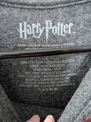 Harry Potter Gryffindor Quidditch Gray Graphic Crew Neck Short Sleeve T-Shirt L