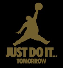 Just Do It Tomorrow Black Gold parody shirt procrastinate t-shirt basketball