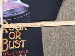 ACDC Rock Or Bust T-Shirt Black Adult Size Large Rock Band Angus Young
