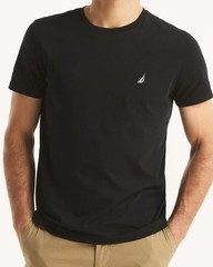 NAUTICA Mens t-shirt crew neck Size 2XL 3XL Navy Black short sleeve