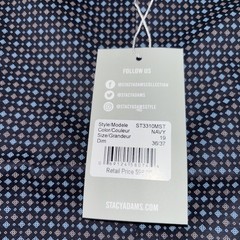 Stacy Adams Modern Fit Vintage Geometric Diamond Print Men’s Shirt Retro 3XL