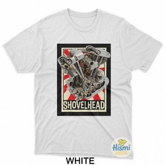 Vintage Shovelhead Motorcycle Engine Cutaway Diagram Retro T-Shirt