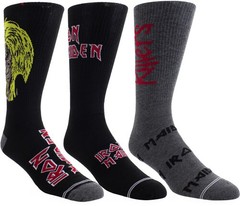Iron Maiden – Perri’s – Iron Maiden – Crew Socks (3 Pack Collector Guitar Shape