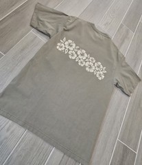 Vintage La Jolla California Nature Art Shirt 90’s Wrap Around Olive Large USA