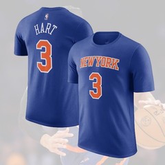 HOT! Josh Hart #3 New York Team 2026 Name and Number Fan Look Full Size