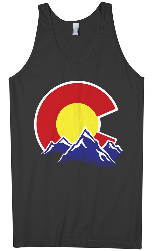 Threadrock Men’s Colorado Mountain Tank Top state denver