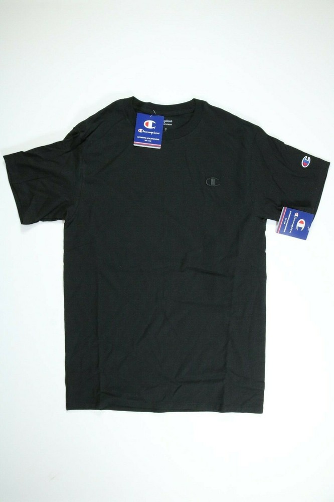 Mens Champion Athletic Wear Black Jersey T Shirt NEW! NWT