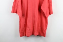 Vintage 90s IOU Mens Medium Blank Baggy Fit Short Sleeve Pocket T-Shirt Salmon