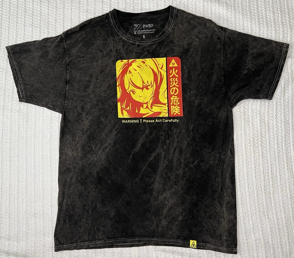 RWBY Yang Xiao Long 2020 Fire Hazard Collection Warning LG 20.5” X 28” Anime