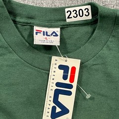 NWT Vintage 90s FILA Calcio Italia futbol Soccer Shirt Large 24×29 Green