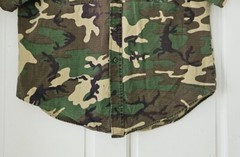Vtg 60s Hudson Bay Outdoors Camo Shirt USA Made Herters Medium Has Been Altered