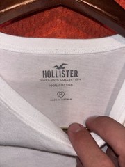 Hollister Must-Have Collection Logo Tee White Men’s M Crew Neck Short Sleeve