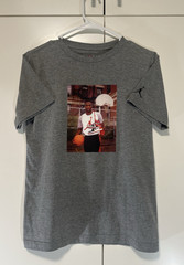 Air Jordan MJ Brand Photo Short Sleeve Youth L T-Shirt Carbon Heather HJ2354-091