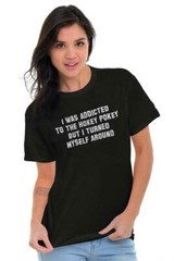 Addicted Hokey Pokey Funny Sarcastic Humor Adult Short Sleeve Crewneck Tee