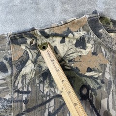 Vintage Mossy Oak Camo Henley Shirt Mens 2XL Long Sleeve Outdoor USA 90s