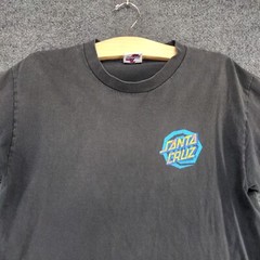 Santa Cruz Men’s Graphic T-Shirt Black M Short Sleeve Crew Neck Straight Hem